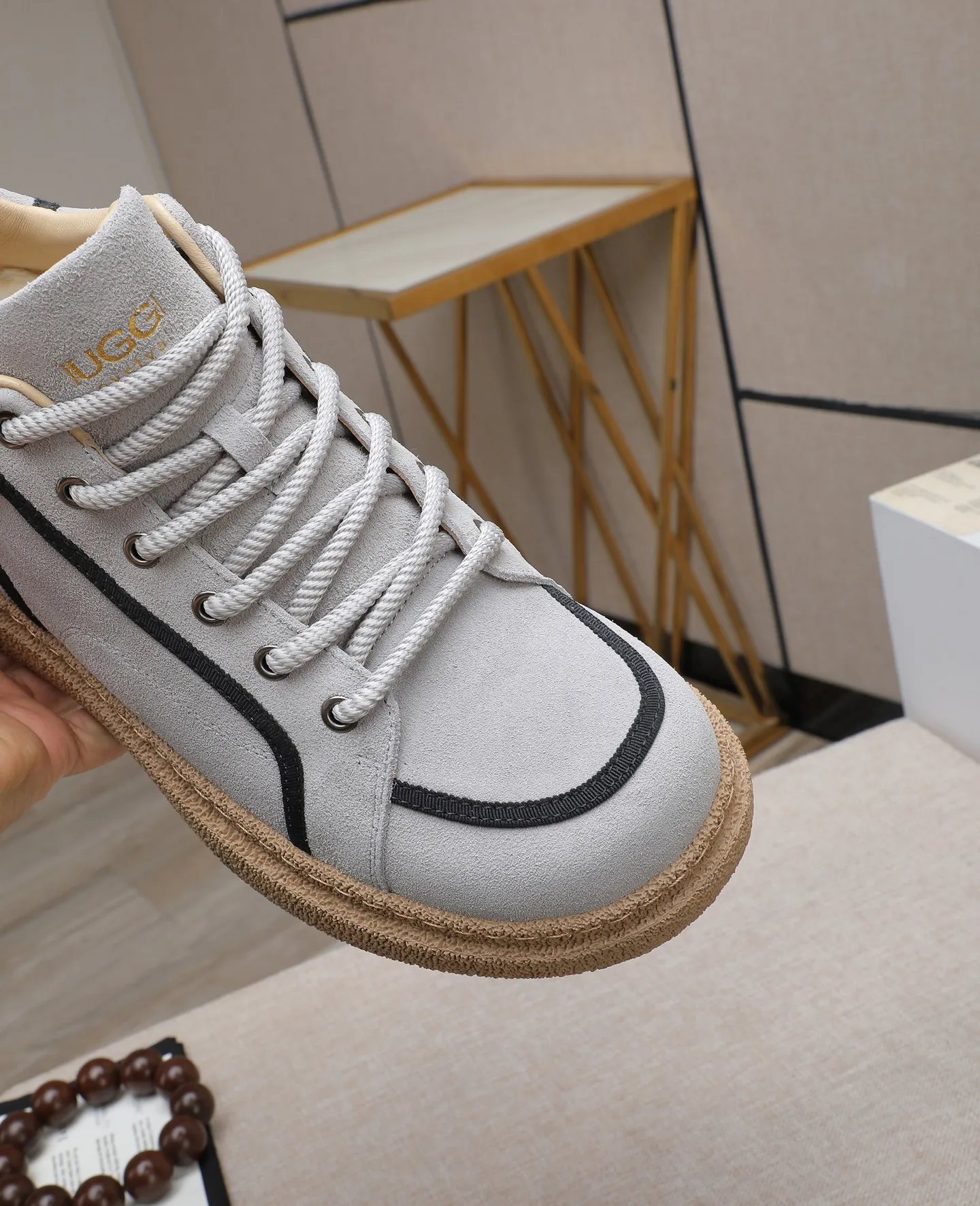 Men's shoes 💰600 IUGGI new retro presbyopia men's shoes, casual and versatile, full of high-end sense, fashionable, luxury and personalized style, joint style, retro presbyopia factor, full of handsome style, first layer suede cowhide, wool lining, rubber outsole, light and non-slip size: 39-44